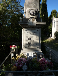 Giacompol Giuseppe, la tomba nel cimitero di Trieste